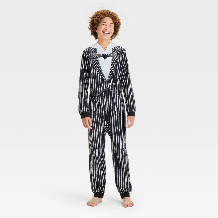 Kids' The Nightmare Before Christmas Jack Skellington Halloween Matching Family Union Suit - Black L