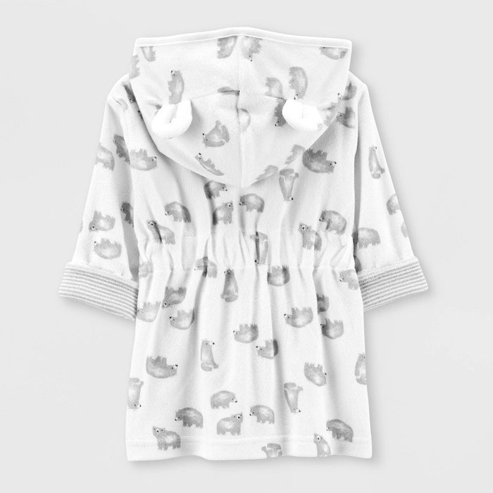 Carter's Just One You Baby Bear Bath Robe - White