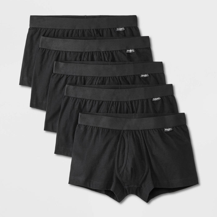 Men's Trunks 5pk - Goodfellow & Co Black L