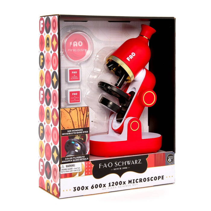 FAO Schwarz Kids' Microscope Set 40pc