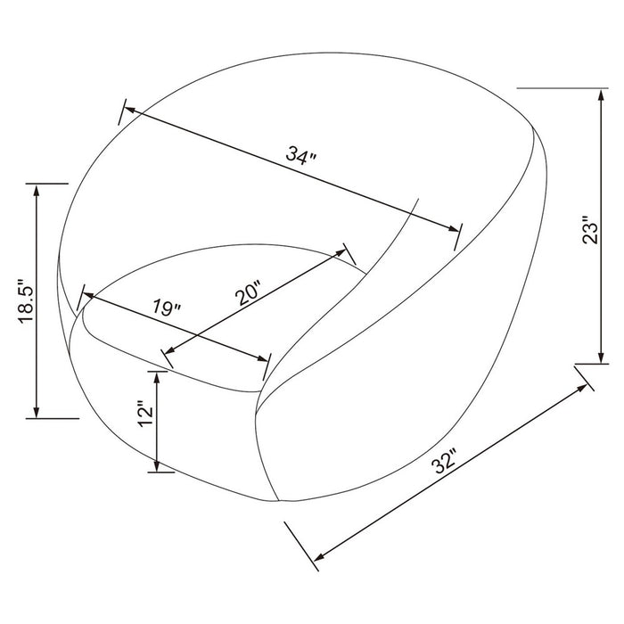 Swivel Accent Chair Faux Shearling Cream (FA) - Room Essentials (LOCAL PICKUP ONLY)