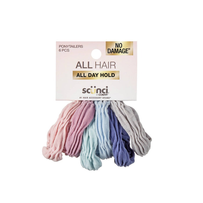 scunci Play Hoisery Elastics - 6pk
