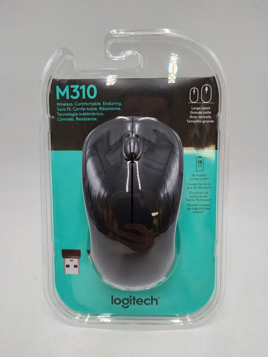 Logitech M310 Mouse - Black