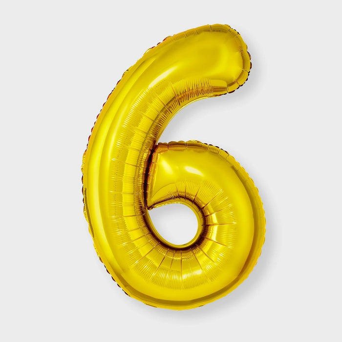 34" Number 6 Foil Balloon - Spritz