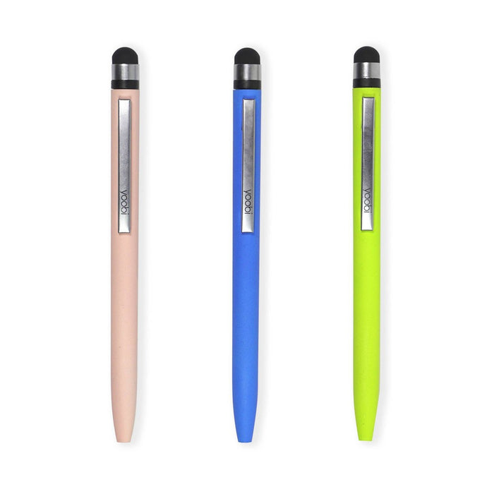 Yoobi Evolve Retro Color-Block Ballpoint Pen 3pk Stylus