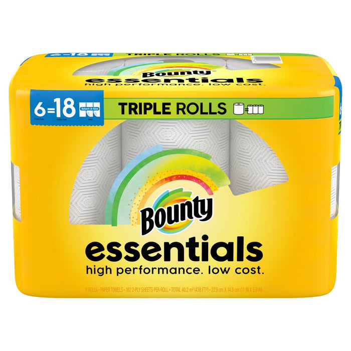 Bounty Essentials Select-A-Size Paper Towels - 6 Triple Rolls