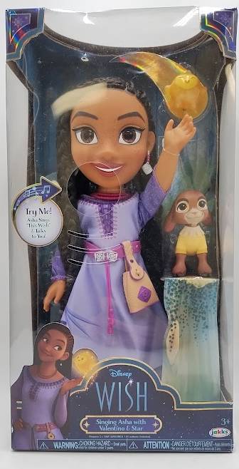 Disney 14'' Wish Singing Asha with Valentino & Star Large Doll.SEE DETAILS