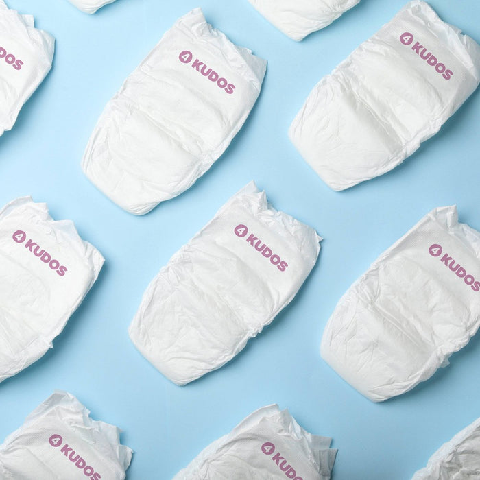 Kudos Chlorine Free Cotton-Lined Disposable Diapers - Size 4 - 54ct