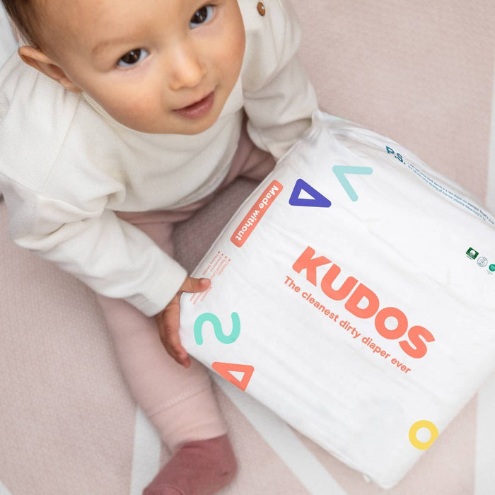 Kudos Chlorine Free Cotton-Lined Disposable Diapers - Size 4 - 54ct