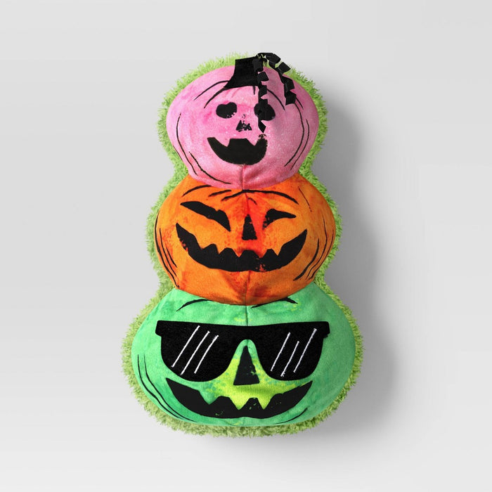 Halloween Retro Stacked Pumpkins Kicker Plush Cat Toy - Hyde & EEK! Boutique