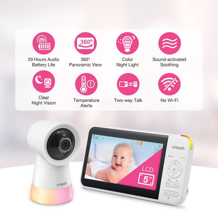 VTech Digital 5" Video Monitor with Nightlight - New