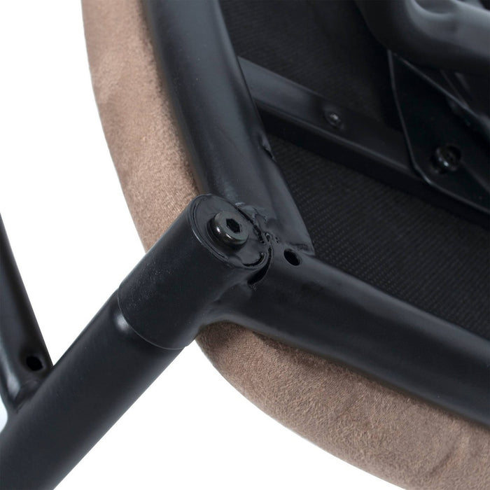 Robinson Adjustable Counter Height Barstool Dark Bronze - Holli Furniture: Swivel Seat, Metal Frame, Footrest (LOCAL PICKUP ONLY)