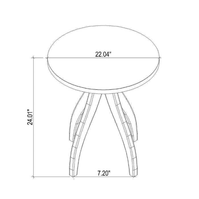 Surfside Round Wood Knock Down Accent Table with Curved Legs Natural - Threshold designed with Studio McGee (LOCAL PICKUP ONLY)