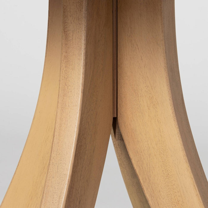 Surfside Round Wood Knock Down Accent Table with Curved Legs Natural - Threshold designed with Studio McGee (LOCAL PICKUP ONLY)