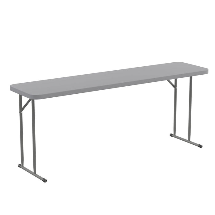 Flash Furniture Kathryn 6-Foot Gray Plastic Folding Training Table, Grey (LOCAL PICKUP ONLY)