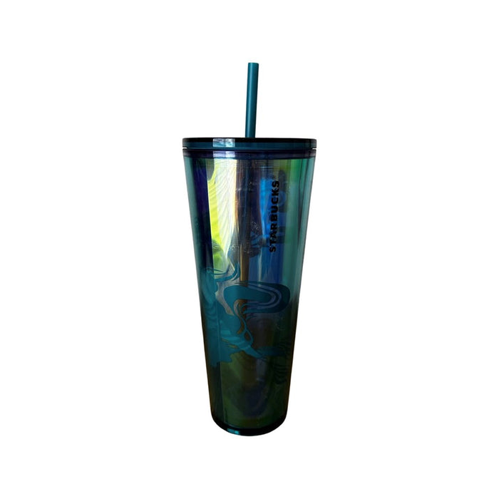 Plastic Cold Cup Glacier Dichroic 24oz 4-EA