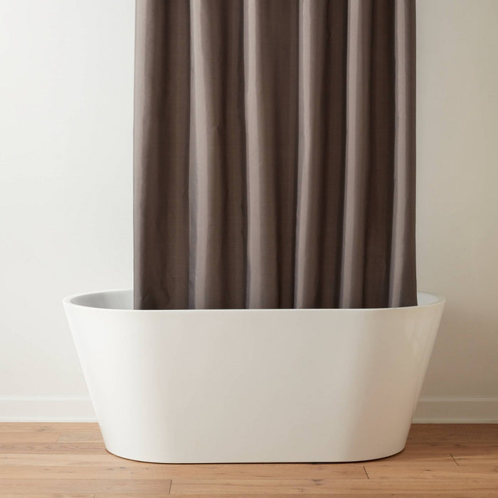 71"x71" RPET Fabric Mid Weight Shower Liner Gray - Threshold