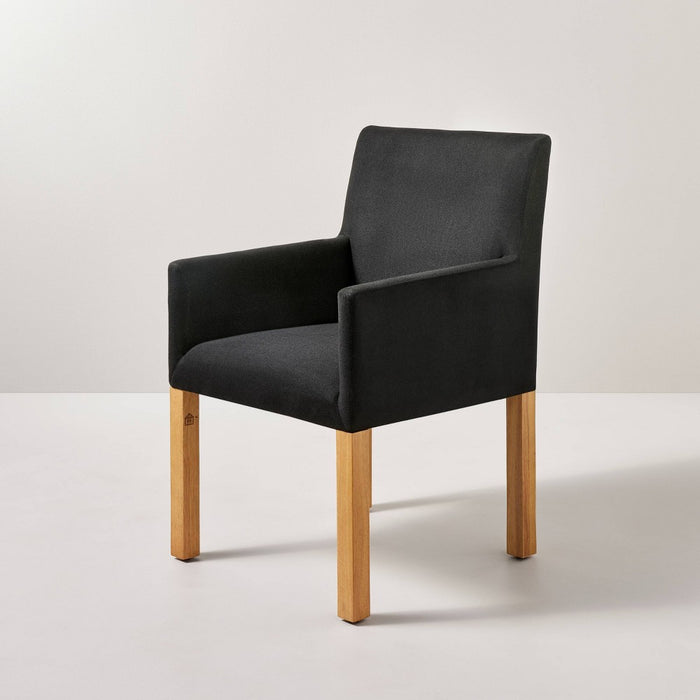 Canvas Slipcover Dining Chair - Cream - Hearth & Hand with Magnolia: Upholstered Armchair with Removable Cover (LOCAL PICKUP ONLY)