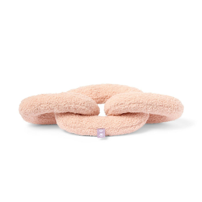Chain Link Plush Dog Toy - Light Pink - The Cuddle Collab with Ghost & Wren