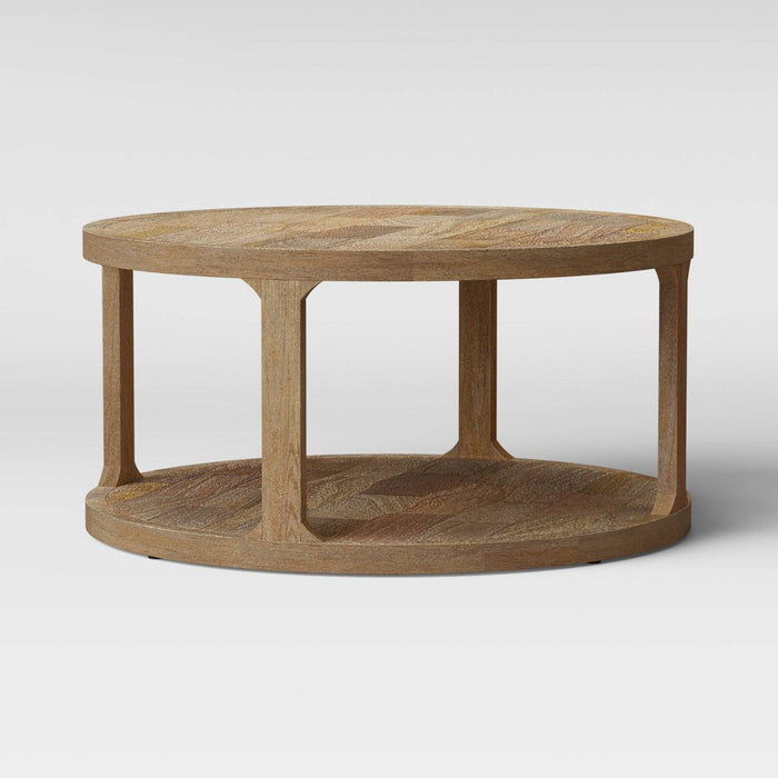 Castalia Round Natural Wood Coffee Table - Threshold (LOCAL PICKUP ONLY)