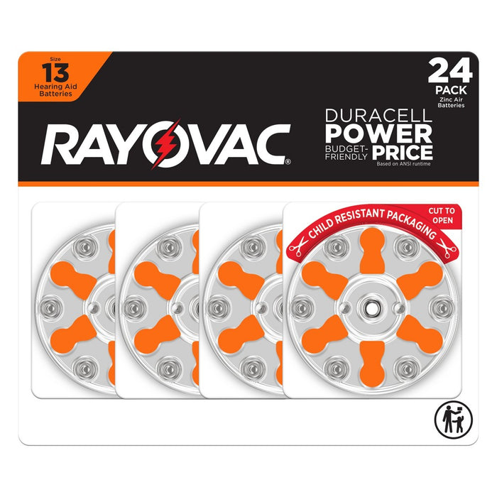 Rayovac Size 13 Hearing Aid Battery 24pk CRP
