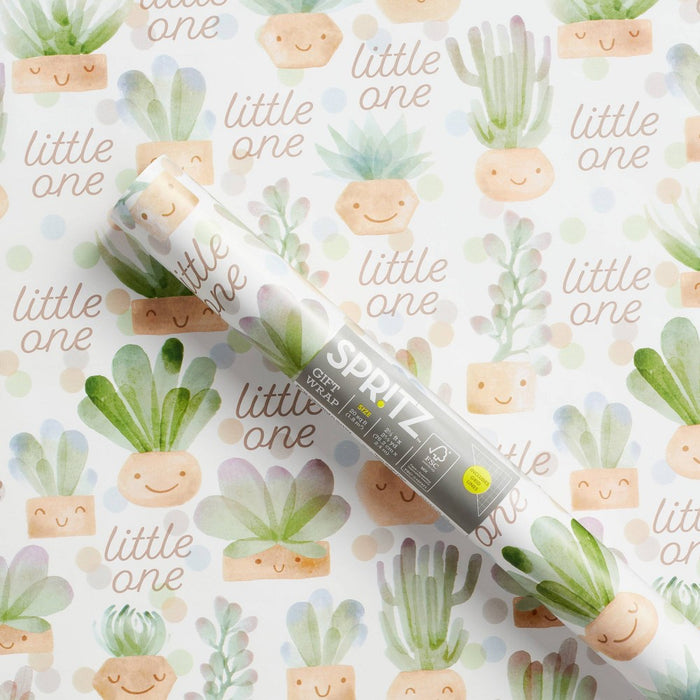 Little One Plants Baby Wrapping Paper - Spritz