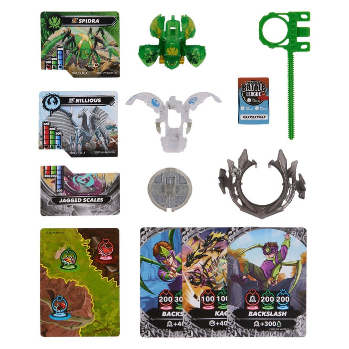 Bakugan Street Brawl Special Attack Nillious and Spidra Figure Set - 2pk