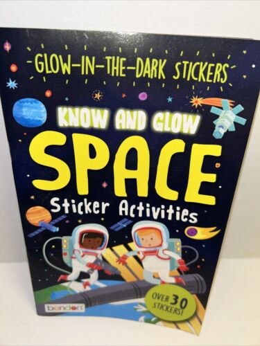 Bendon Glow in the Dark Sticker Activity Book - Space