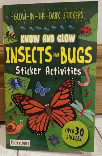 Bendon Glow in the Dark Sticker Activity Book - Insect & Bugs