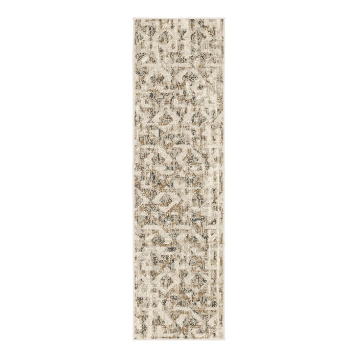 2'x7' Eliot Geo Runner Rug Tan/Beige/Gray - Threshold