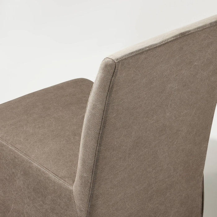 Canvas Slipcover Armless Dining Chair: Padded Seat, Skirted Design - Hearth & Hand with Magnolia (LOCAL PICKUP ONLY)