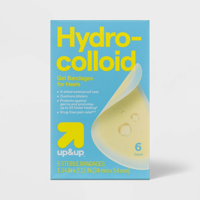 Hydrocolloid Gel Bandages for Heels - 6ct - up&up