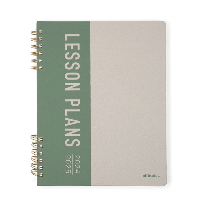 Altitude July 2024 - June 2025 Teacher Planner 8.5"x11" Monthly and Weekly Warm Gray