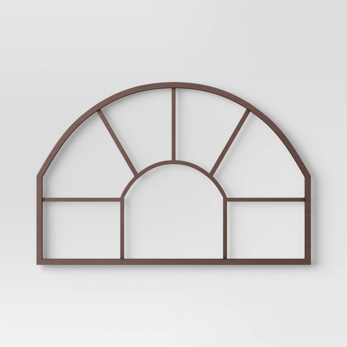 36" x 24" Arch Wall Panel Brown - Threshold: Modern Wood Decor, Horizontal Orientation, No Battery Required