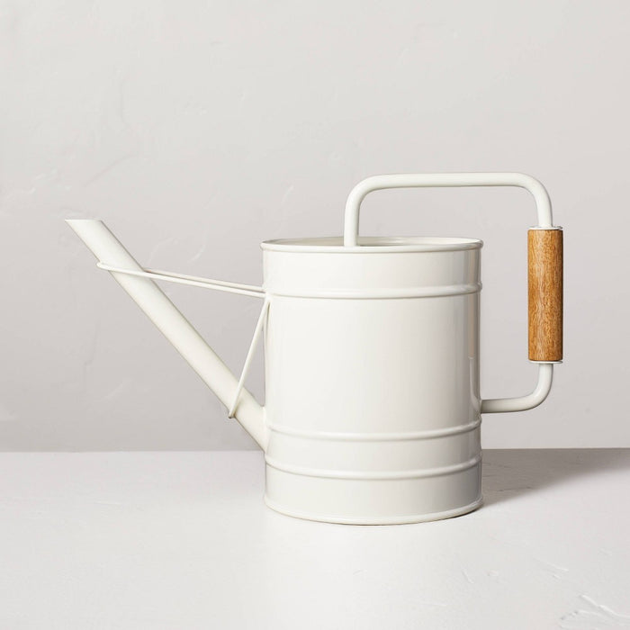 2.88L Painted Metal Watering Can Cream - Hearth & Hand with Magnolia
