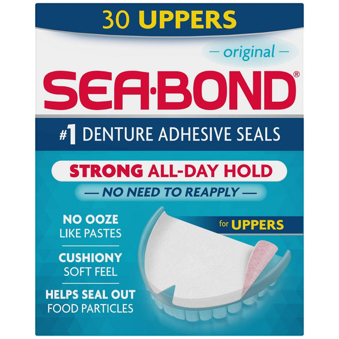 Sea Bond Original Uppers Denture Fixative - 30ct