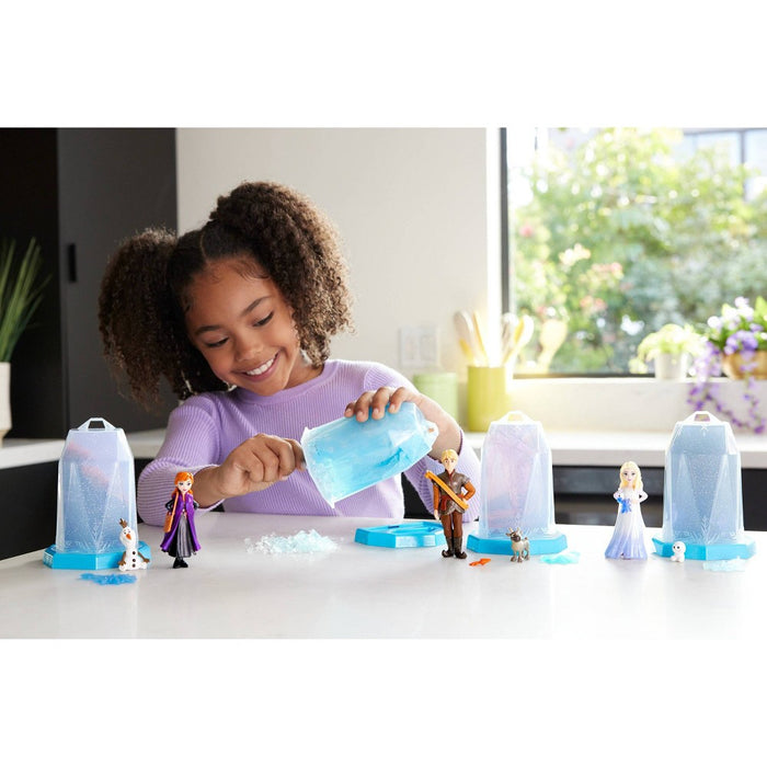 Disney Frozen 5.5" Ice Reveal Surprise Small Doll with Gel Character Friend & Accessories