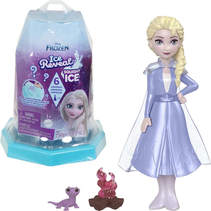 Disney Frozen 5.5" Ice Reveal Surprise Small Doll with Gel Character Friend & Accessories