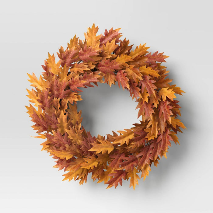 Oak Leaf Fall Wreath - Threshold