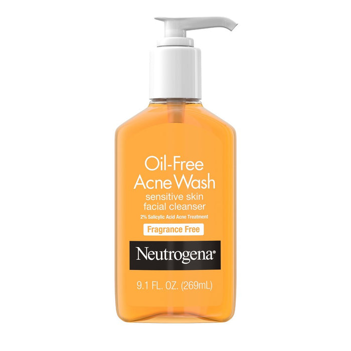 Neutrogena Oil-Free Acne Fighting Face Wash - Fragrance Free - 9.1 fl oz