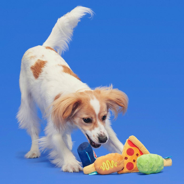 BARK Wagland Amusement Park Thrill Squeaker Snacks Dog Plush Toy