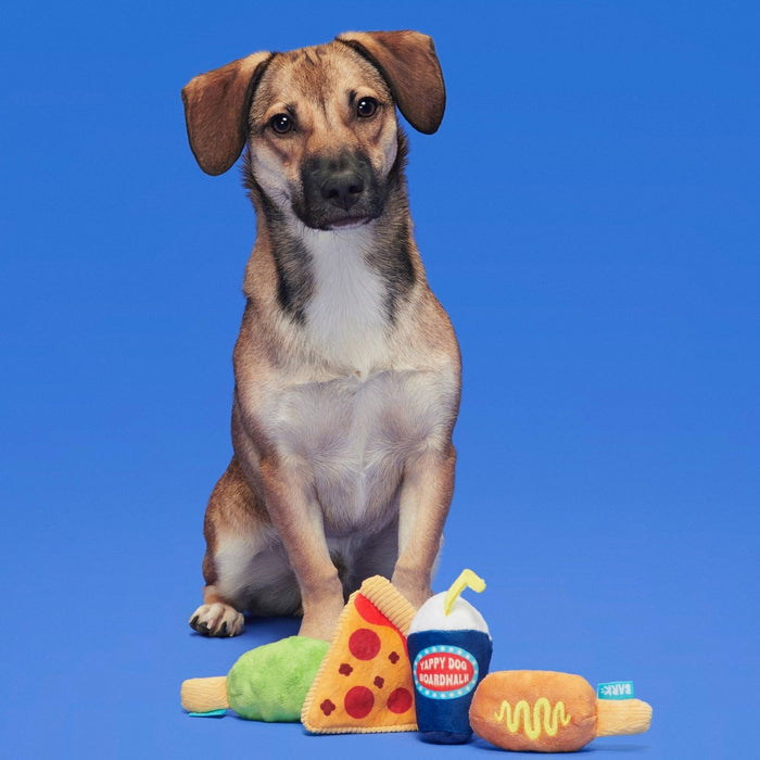 BARK Wagland Amusement Park Thrill Squeaker Snacks Dog Plush Toy