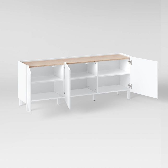 Minimal TV Stand for TVs up to 70" White - Threshold (LOCAL PICKUP ONLY)