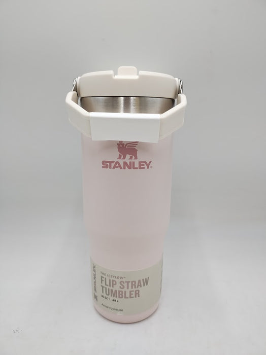 Stanley 30 oz Stainless Steel Ice Flow Flip Straw Tumbler Rose Quartz