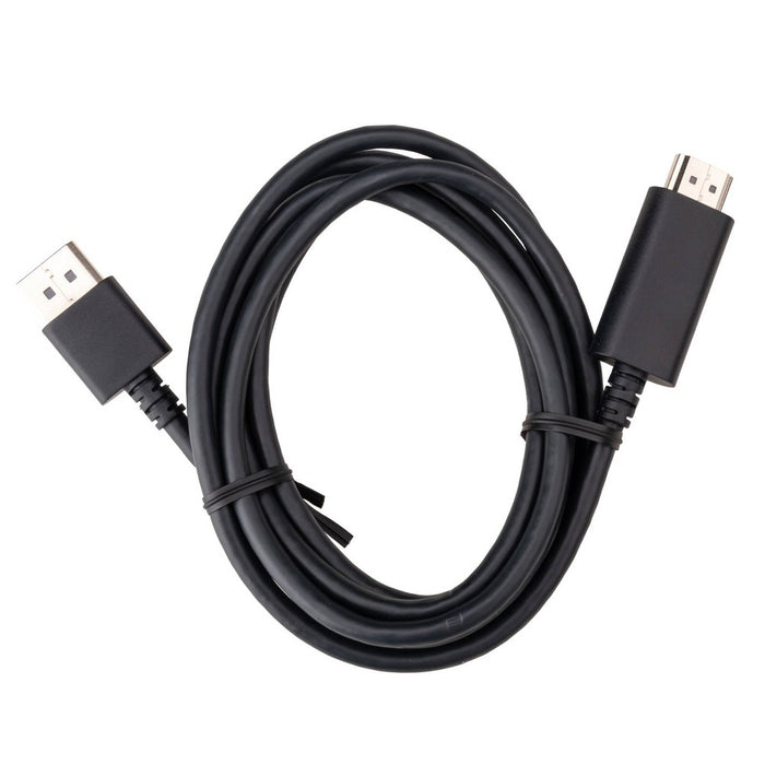 6' Display Port to HDMI Cable - dealworthy Black
