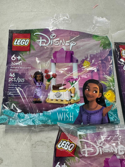LOT OF 3!!!! LEGO Disney Princess Asha's Welcome Booth 30661