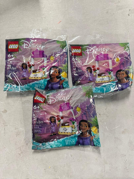 LOT OF 3!!!! LEGO Disney Princess Asha's Welcome Booth 30661