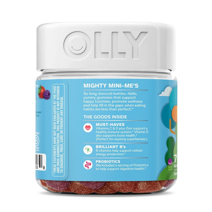 OLLY Kids' Multivitamin + Probiotic Gummies - Berry Punch - 70ct