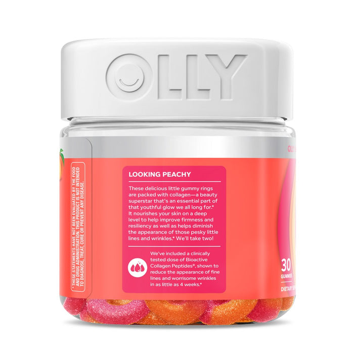 OLLY Collagen Rings Supplement Gummies for Skin Resilience - 30ct