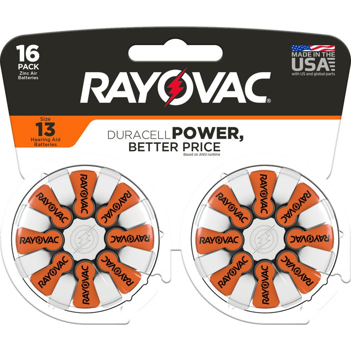 Rayovac Size 13 1.45V Hearing Aid Battery - 16pk